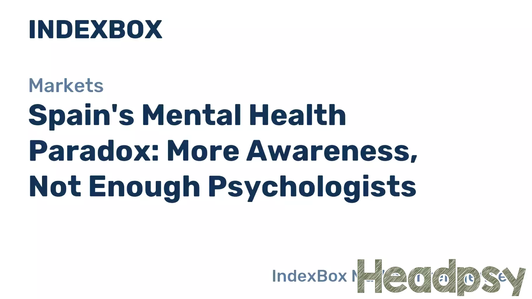 Spain's Mental Health Paradox: More Awareness, not Enough Psychologists